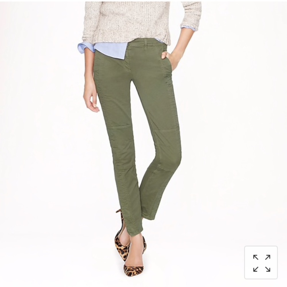 Jcrew Seamed Motorcycle Pant